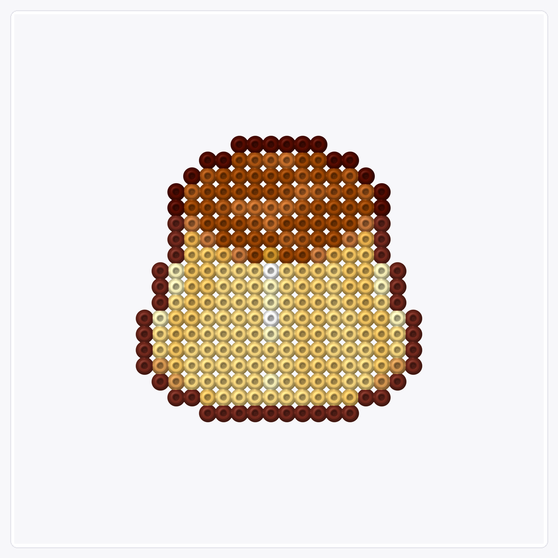 Pudding — Perler Bead Pattern — 32×32 perler bead pattern chart