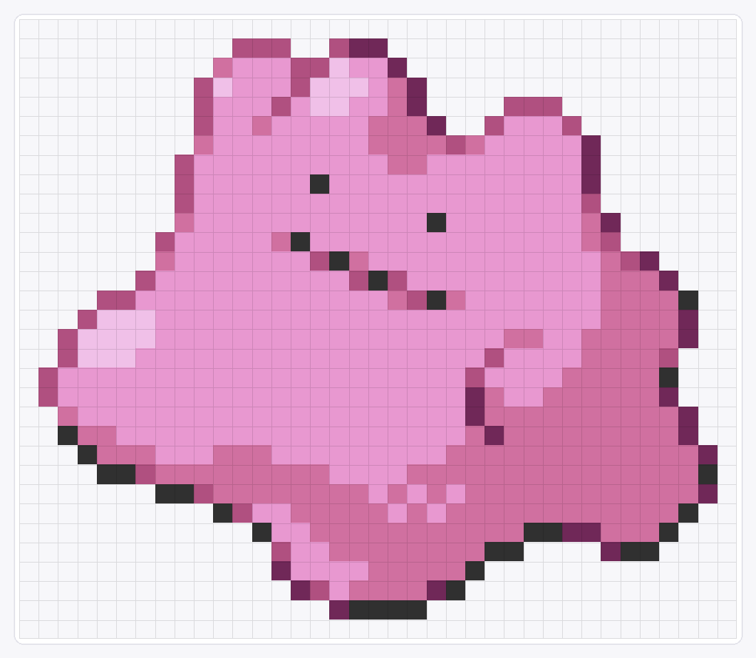 #132 Ditto — 32×37 loom bead pattern chart