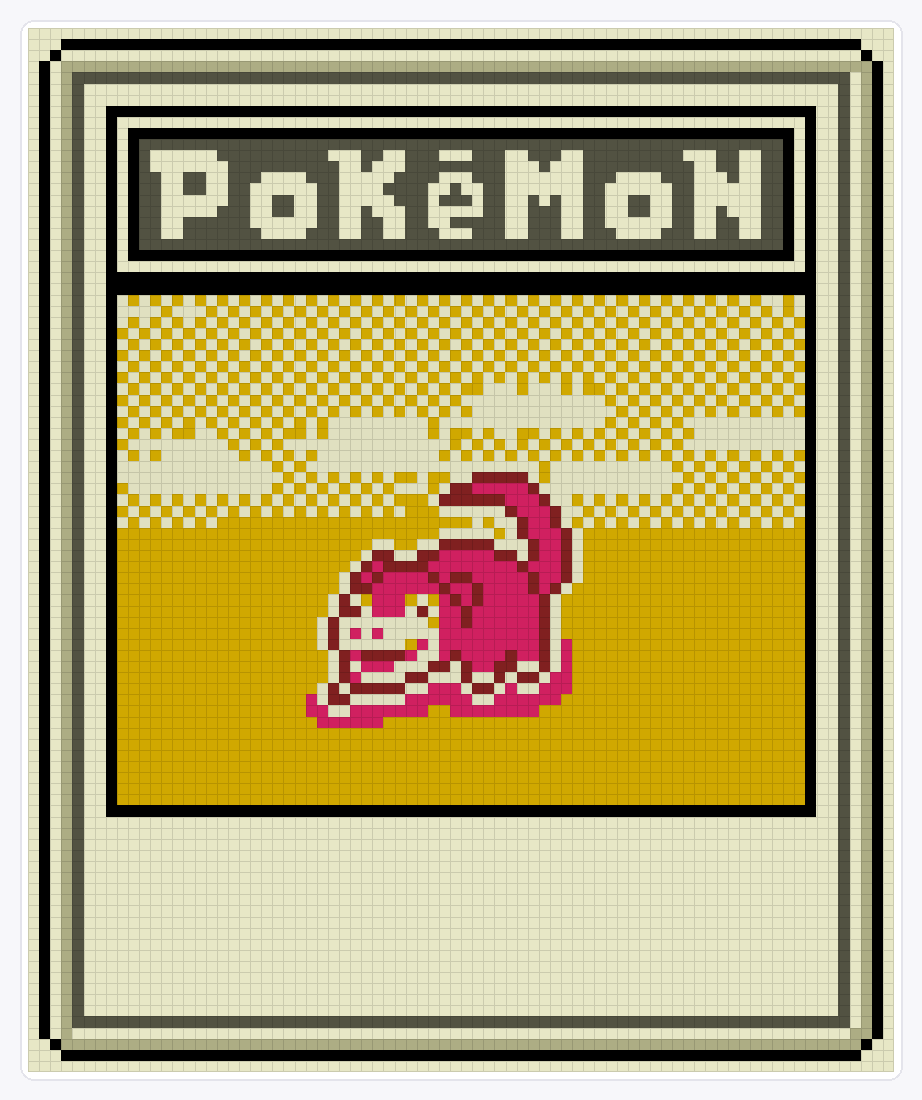 #079 Slowpoke TCG (2) — 94×78 loom bead pattern chart