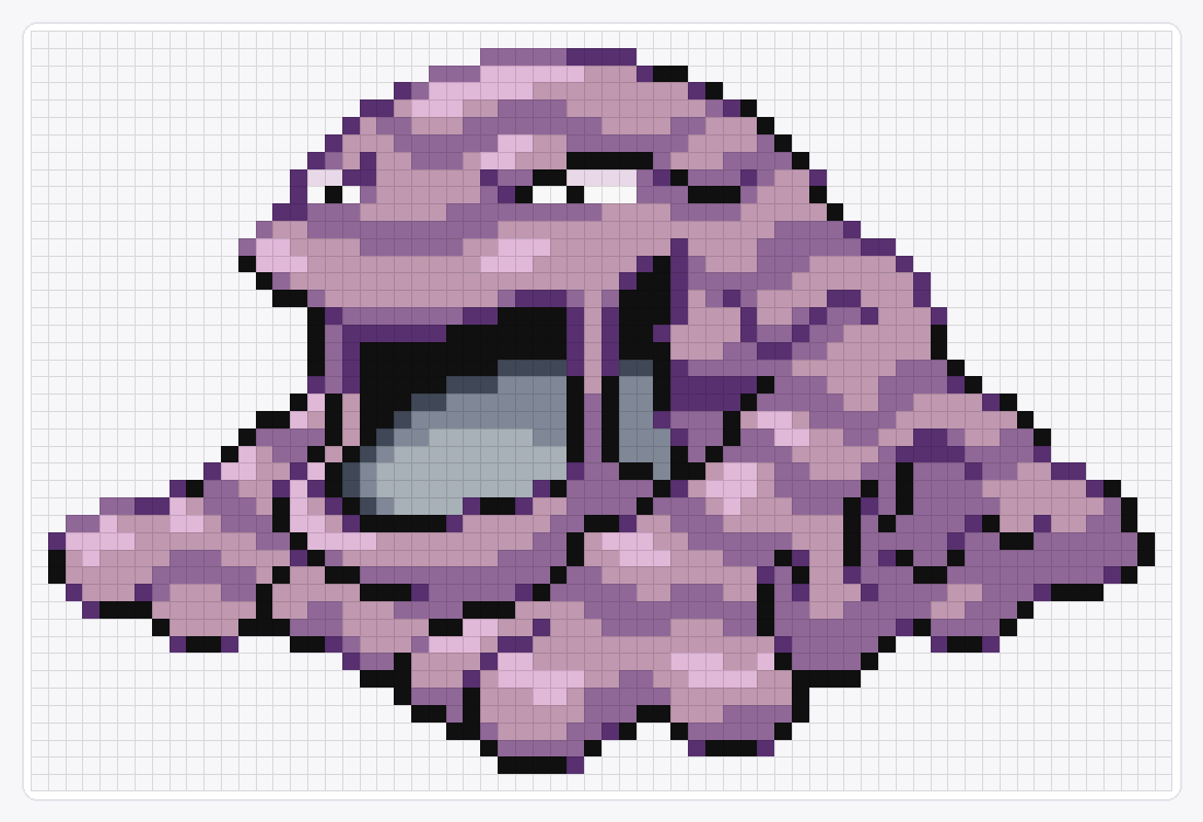 #089 Muk — 44×66 loom bead pattern chart