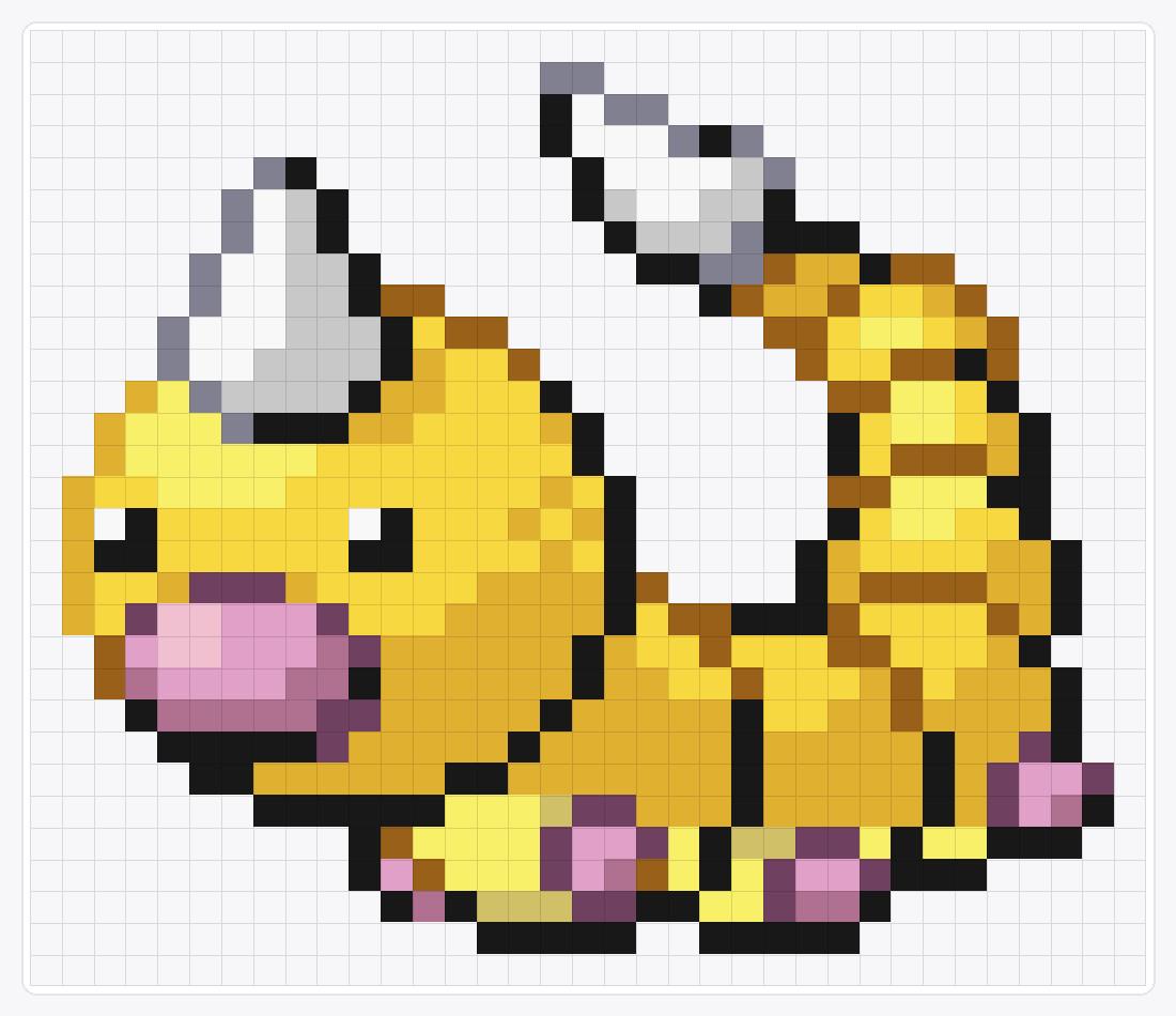 #013 Weedle Shiny — 30×35 loom bead pattern chart