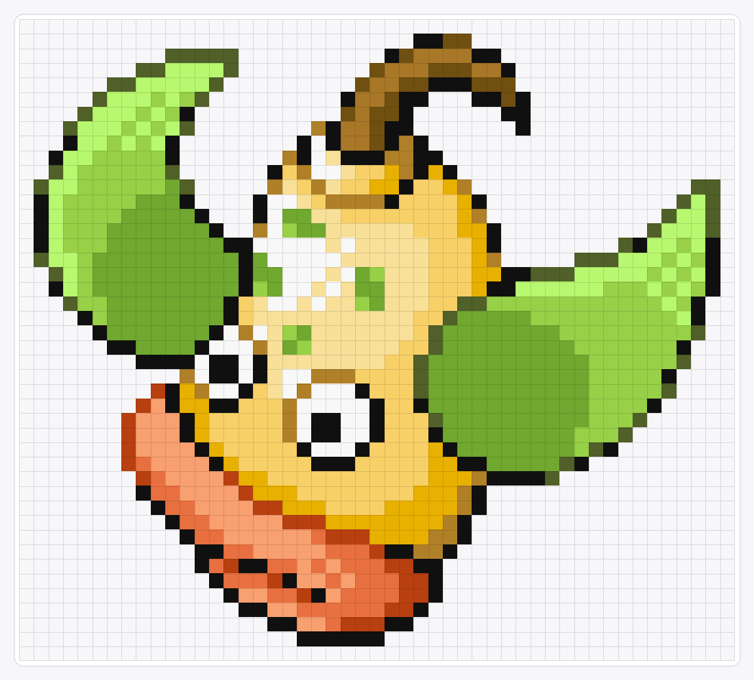 #070 Weepinbell — 44×49 loom bead pattern chart
