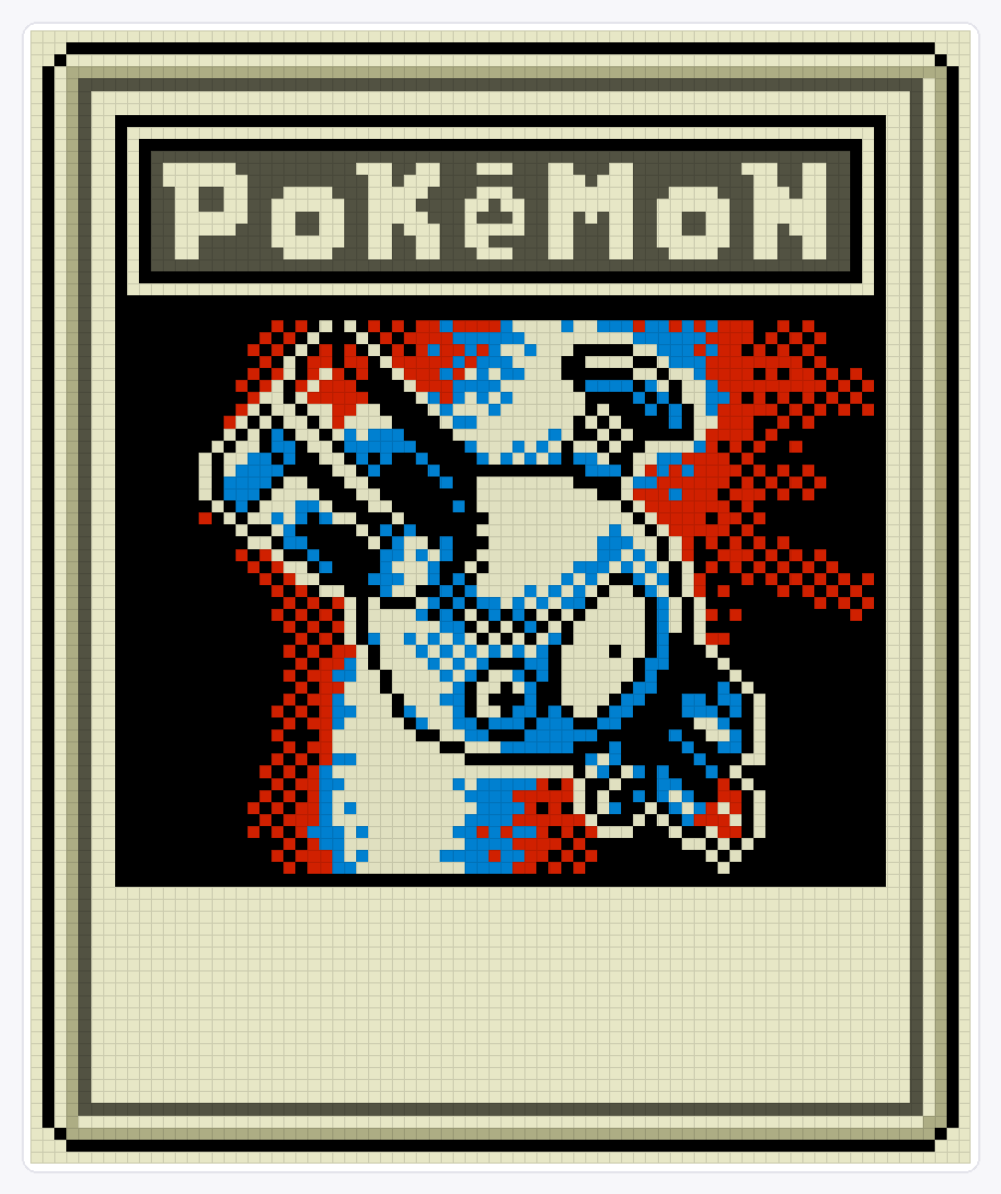 #081 Magnemite TCG (2) — 94×78 loom bead pattern chart