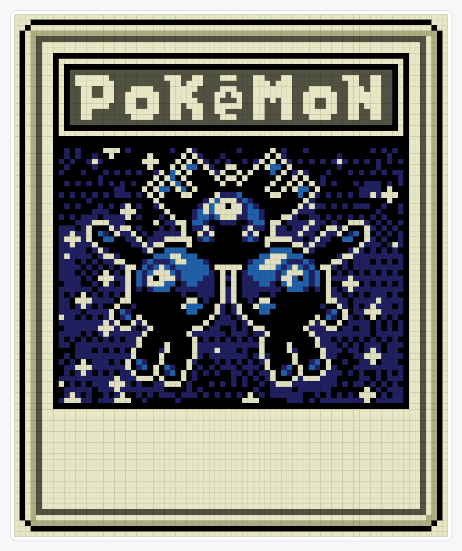 #082 Magneton TCG — 94×78 loom bead pattern chart