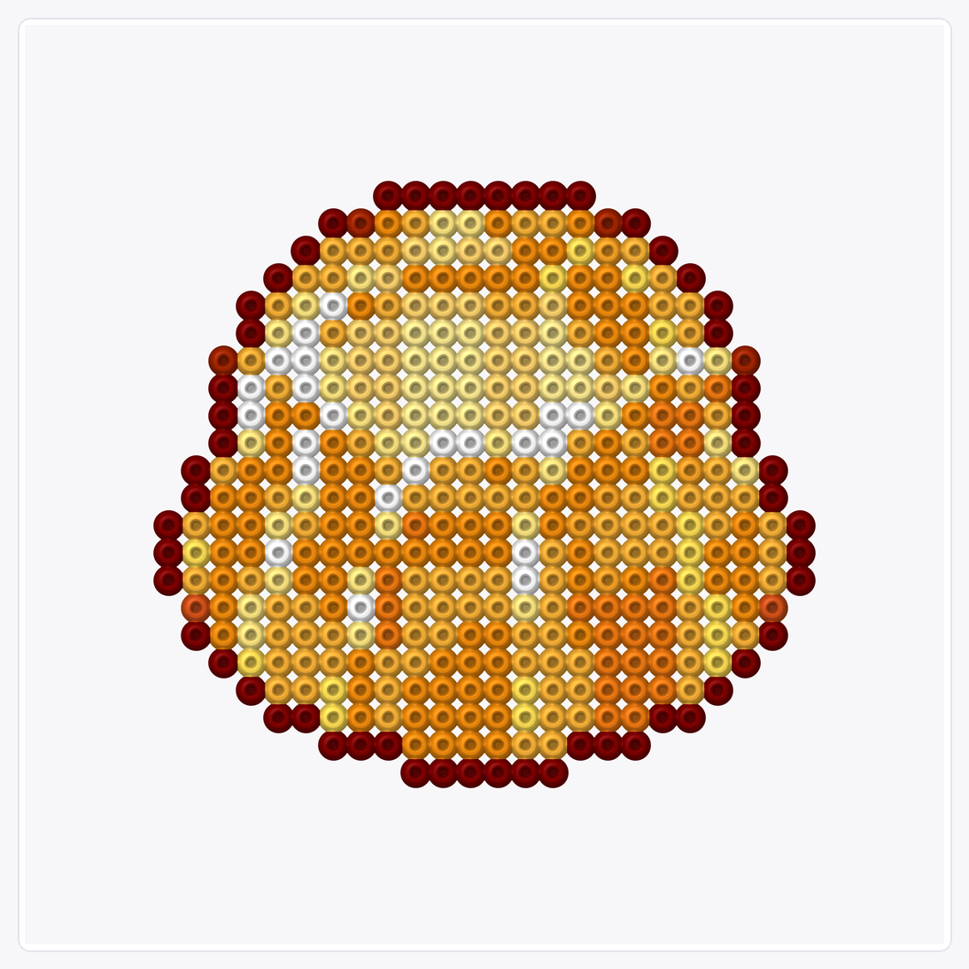 Jelly Pudding — Perler Bead Pattern — 32×32 perler bead pattern chart