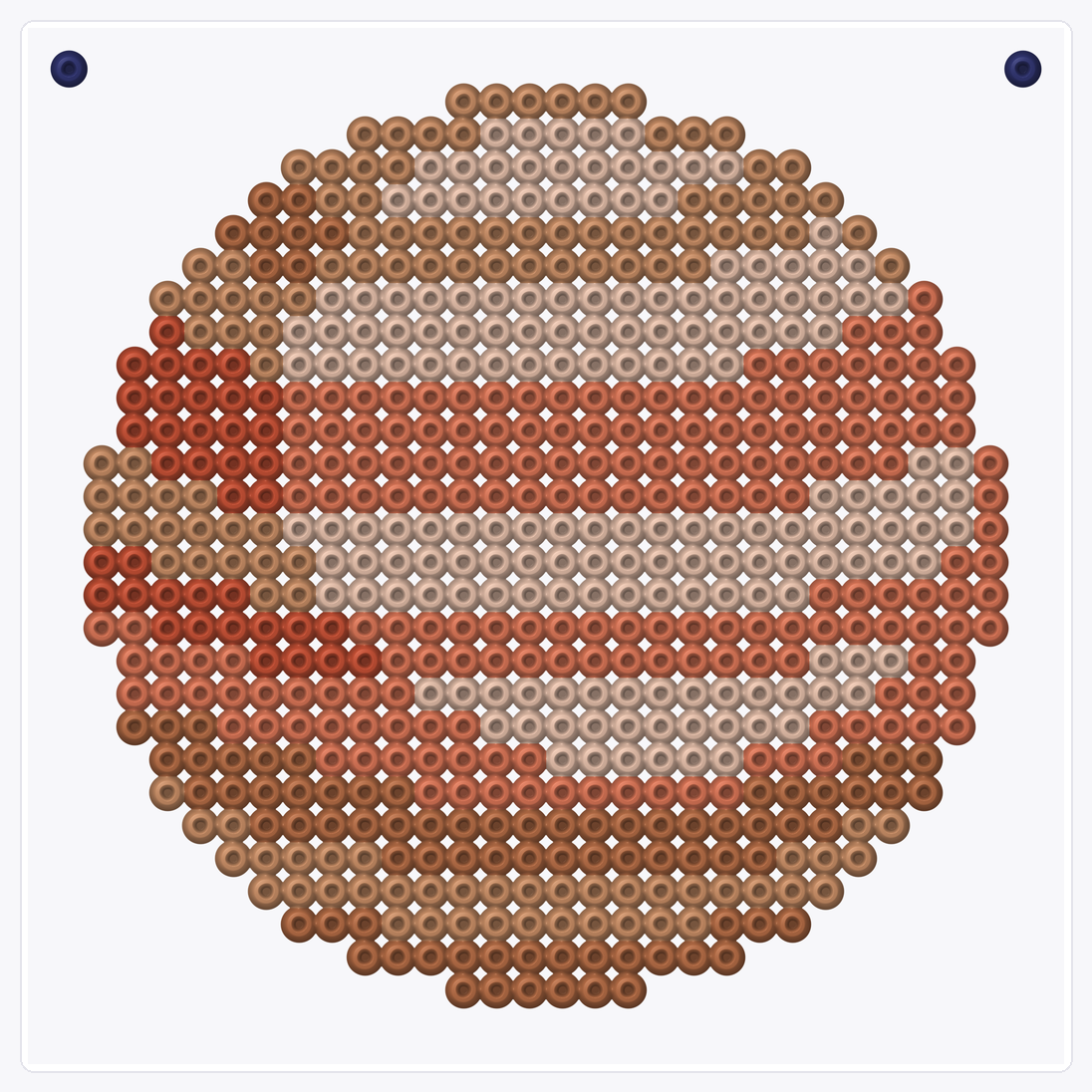 Jupiter — Perler Bead Pattern — 30×30 perler bead pattern chart