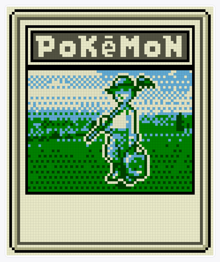 Pokemon Breeder TCG — 94×78 loom bead pattern chart