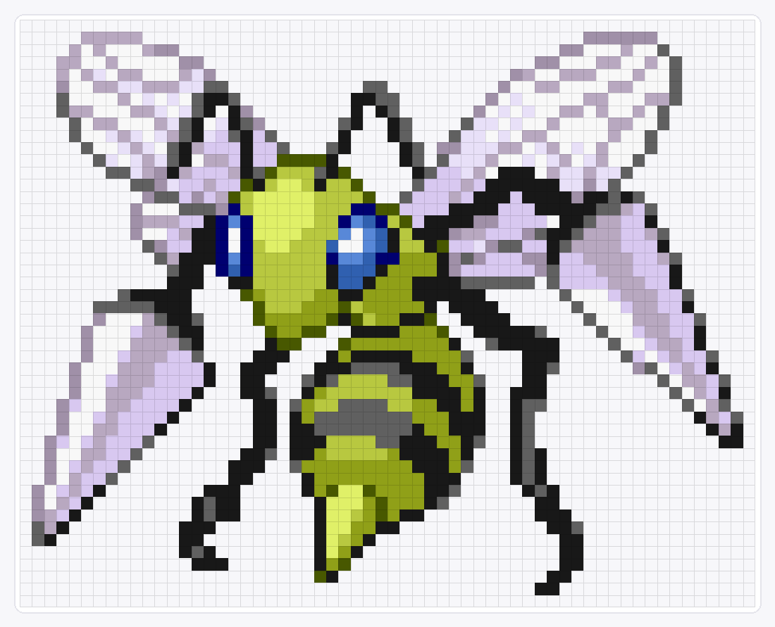 #015 Beedrill Shiny — 48×60 loom bead pattern chart