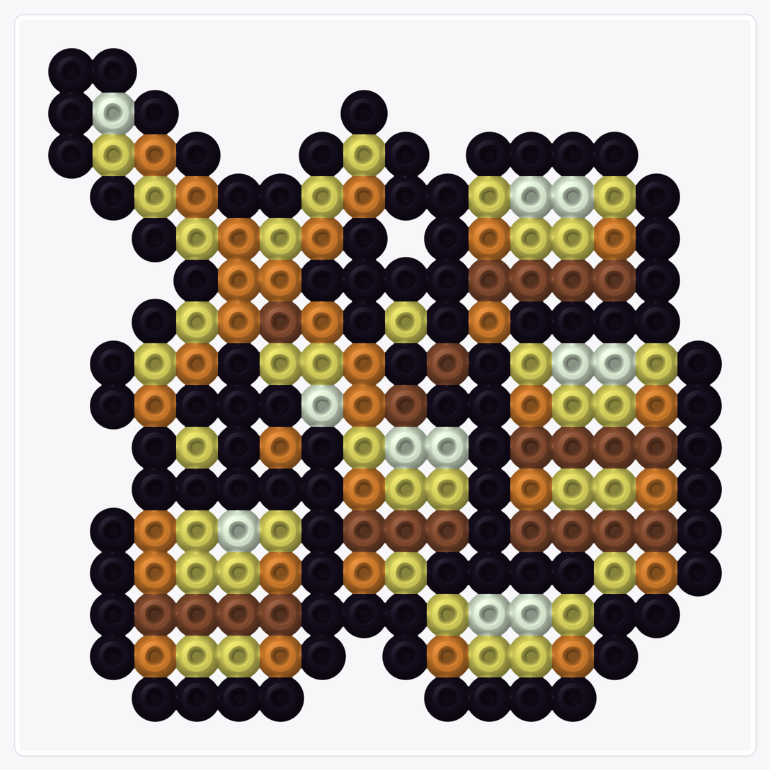Treasure Gold Heap — Perler Bead Pattern — 16×16 perler bead pattern chart