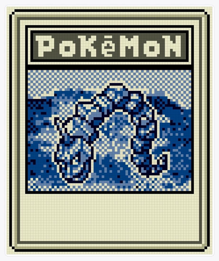 #095 Onix TCG — 94×78 loom bead pattern chart