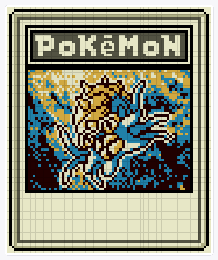 #139 Omastar TCG — 94×78 loom bead pattern chart
