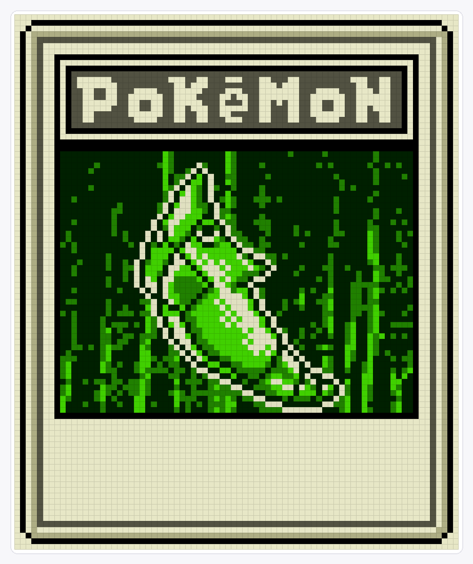 #011 Metapod TCG — 94×78 loom bead pattern chart