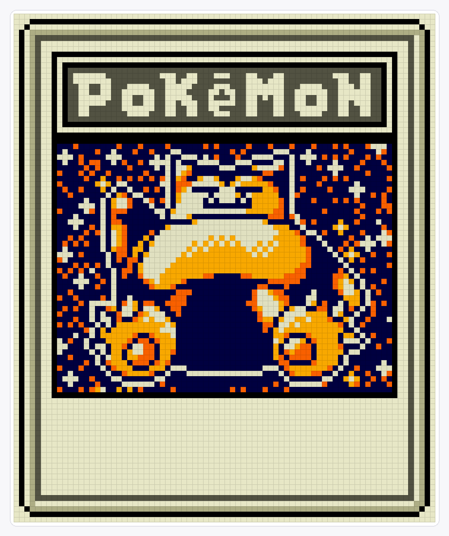 #143 Snorlax TCG — 94×78 loom bead pattern chart