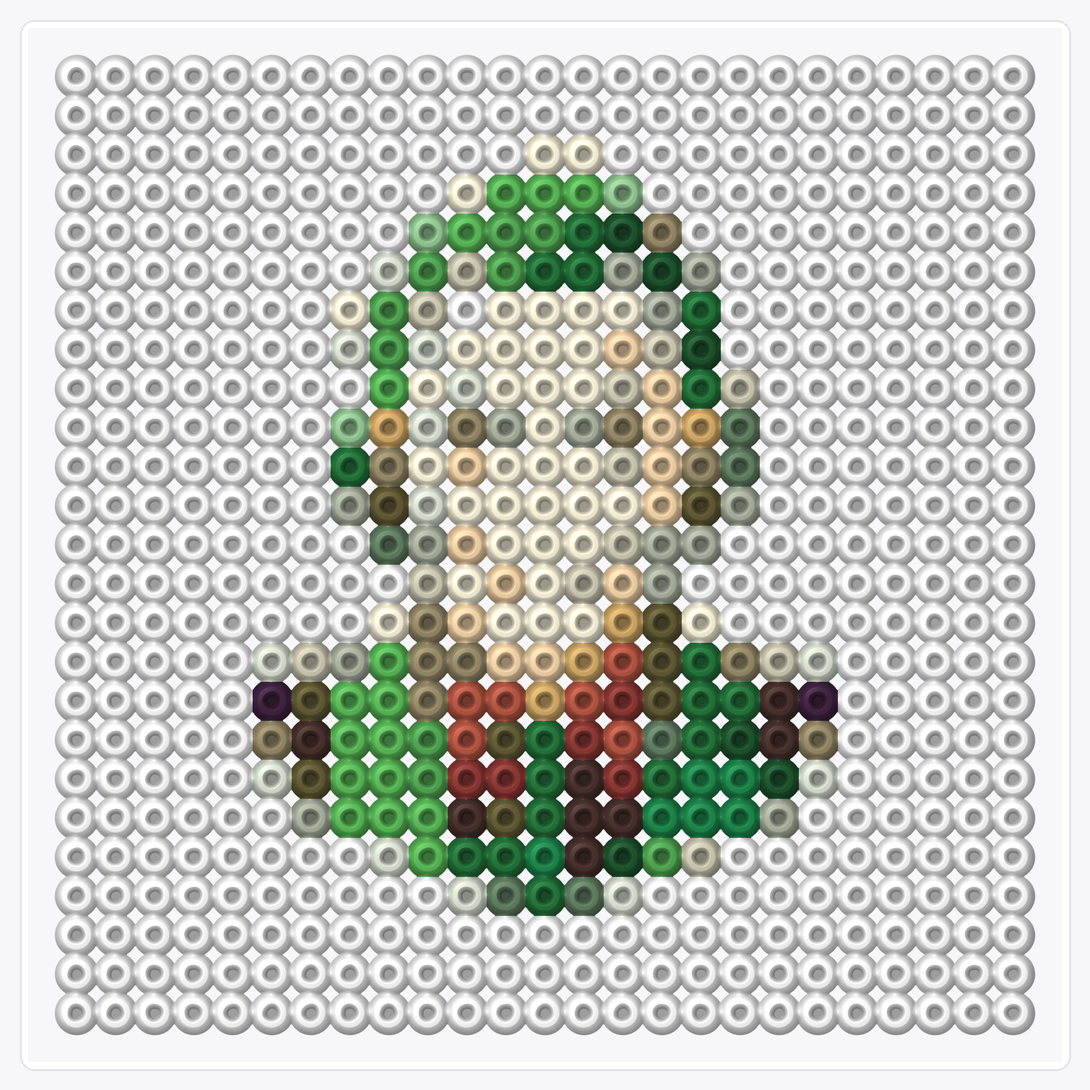 vector-joker-icon-simple-joker-watercolor-flat-icon_630787-5282 — 25×25 perler bead pattern chart
