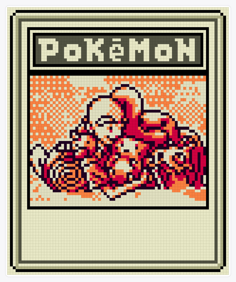 Mr. Fuji TCG — 94×78 loom bead pattern chart