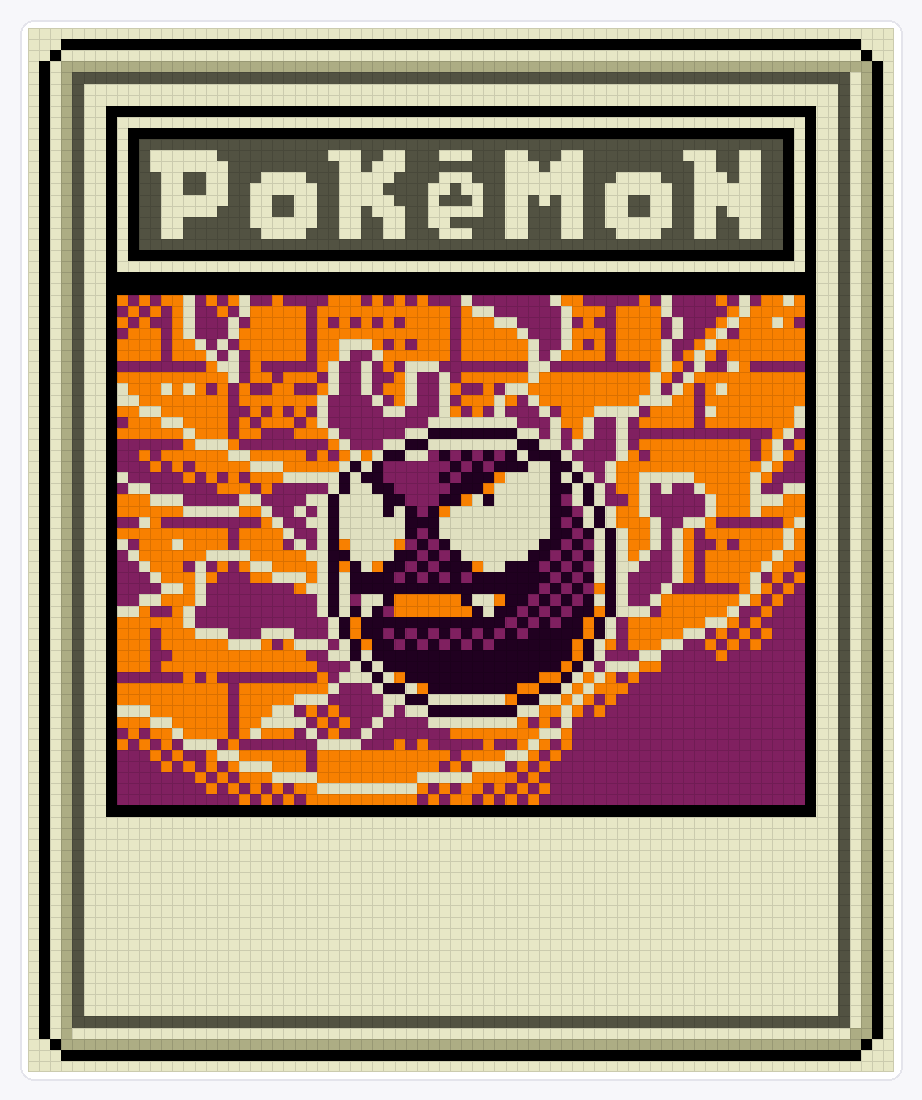 #092 Gastly TCG (2) — 94×78 loom bead pattern chart