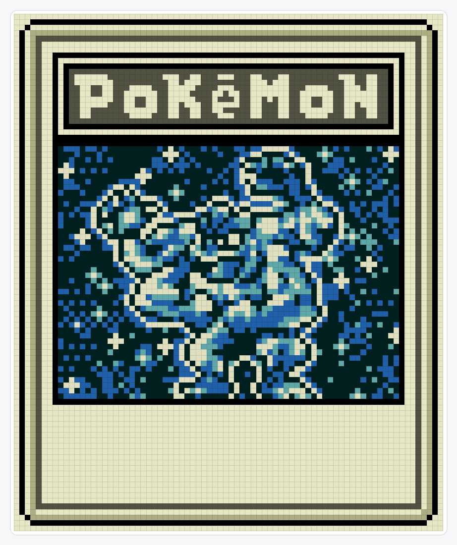 #068 Machamp TCG — 94×78 loom bead pattern chart