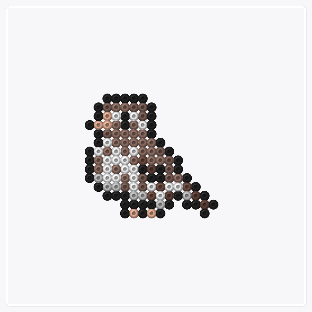 Chickadee — Perler Bead Pattern — 32×32 perler bead pattern chart