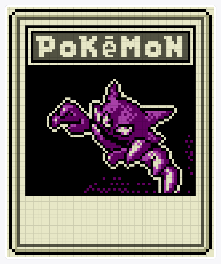 #093 Haunter TCG (2) — 94×78 loom bead pattern chart