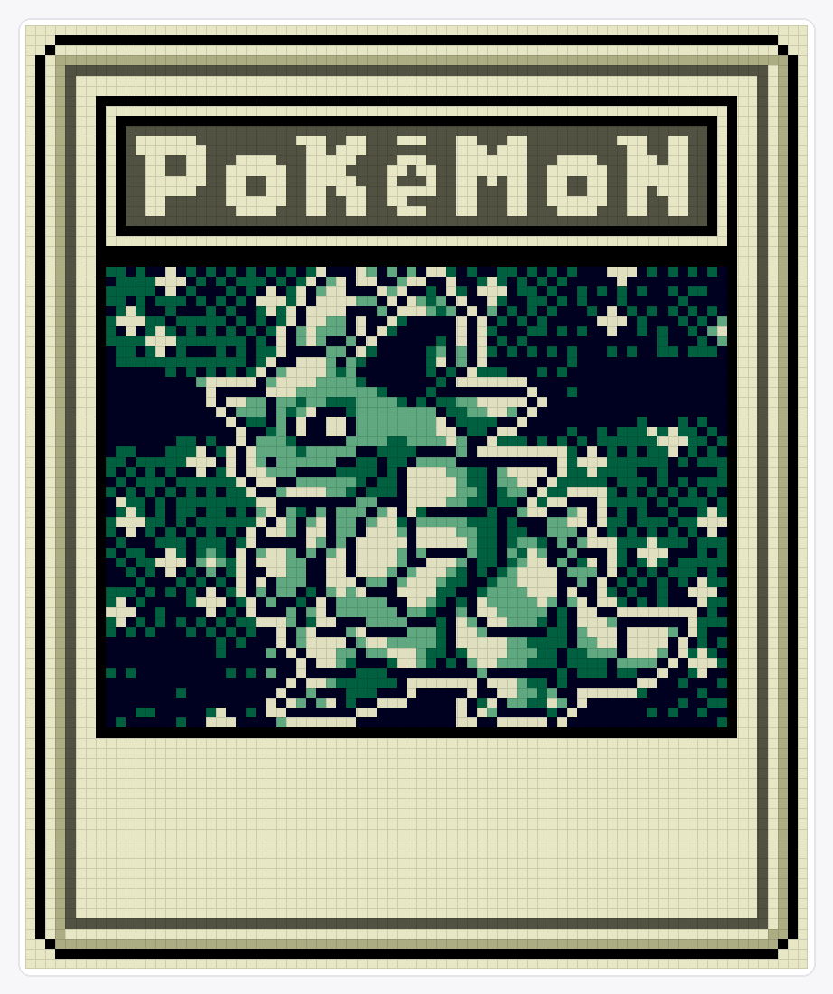 #031 Nidoqueen TCG — 94×78 loom bead pattern chart