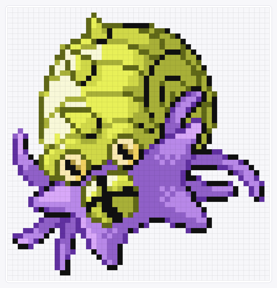 #139 Omastar Shiny — 52×50 loom bead pattern chart