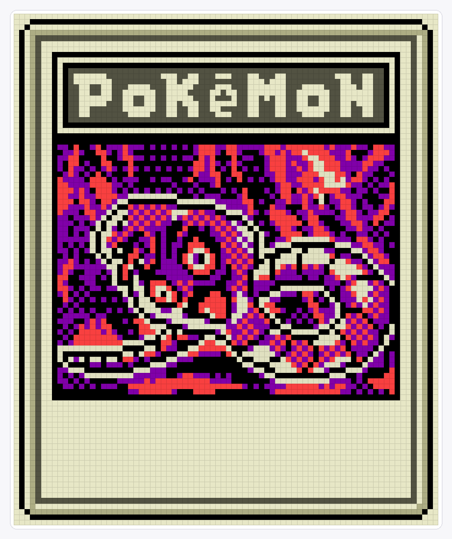 #024 Arbok TCG — 94×78 loom bead pattern chart