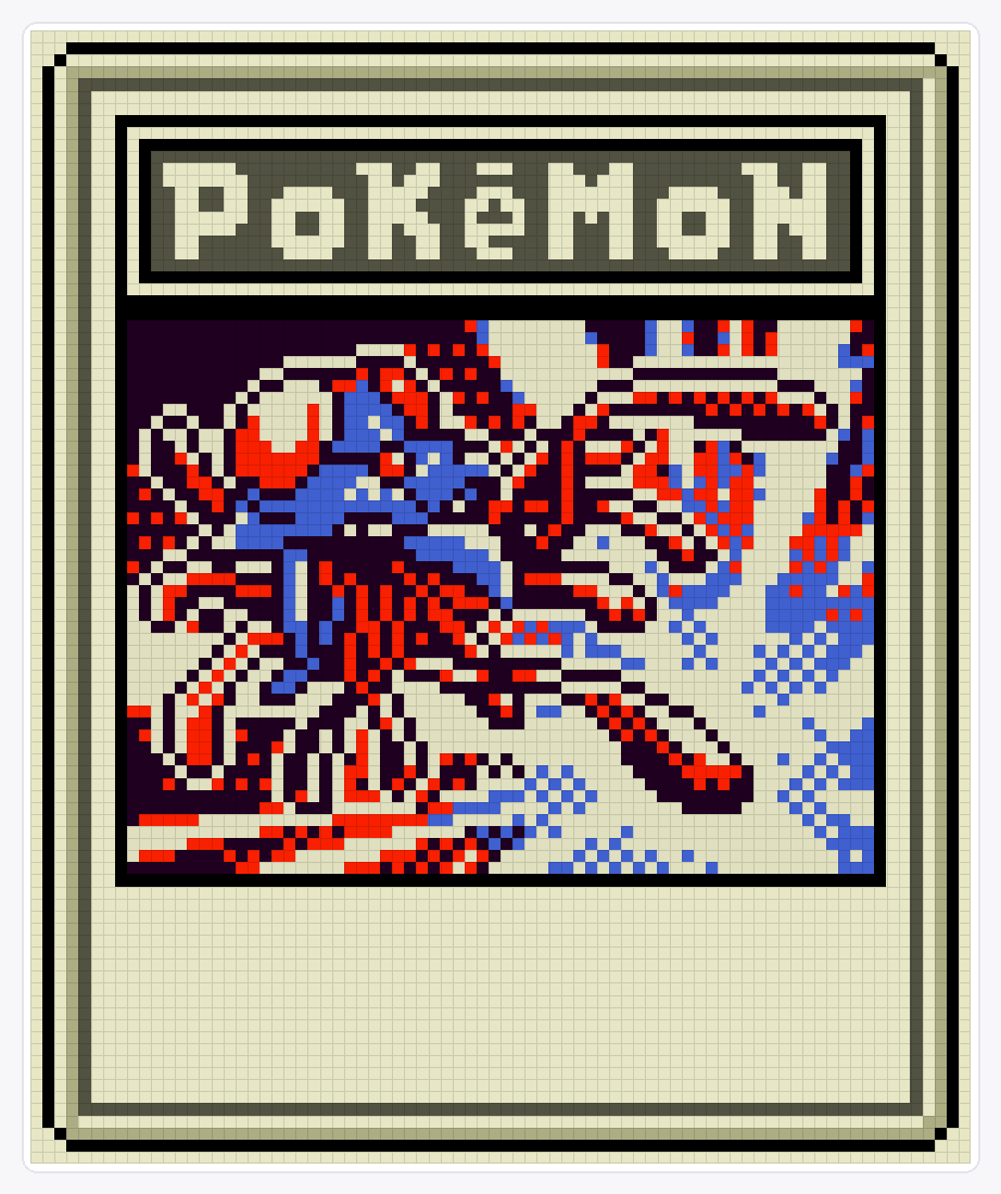 #073 Tentacruel TCG — 94×78 loom bead pattern chart