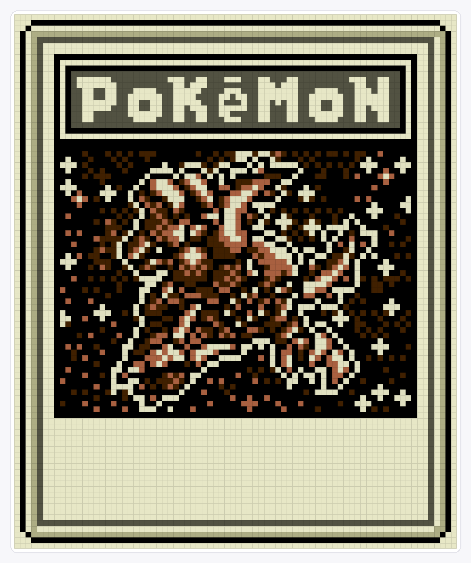 #127 Pinsir TCG — 94×78 loom bead pattern chart