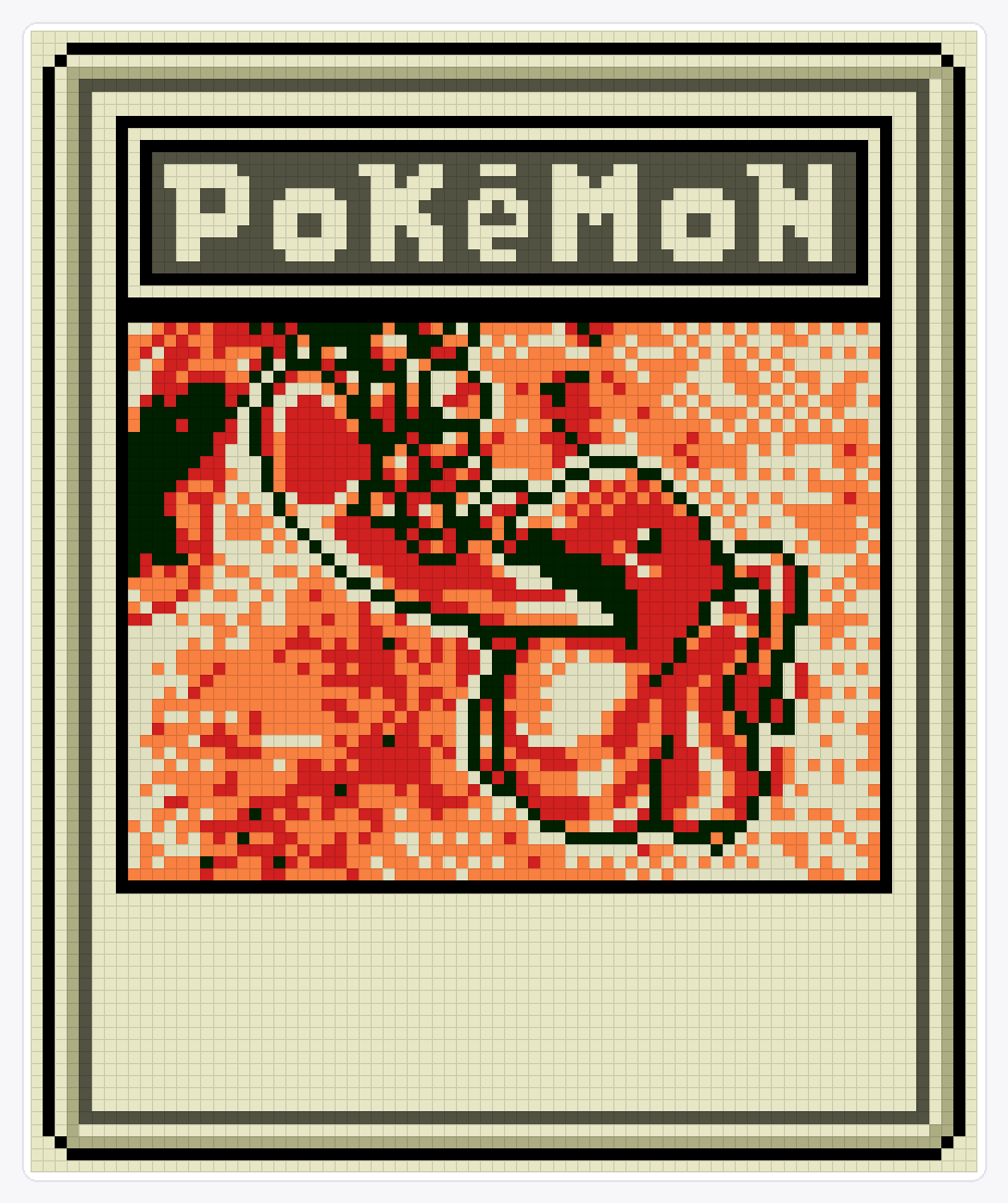 #108 Lickitung TCG — 94×78 loom bead pattern chart