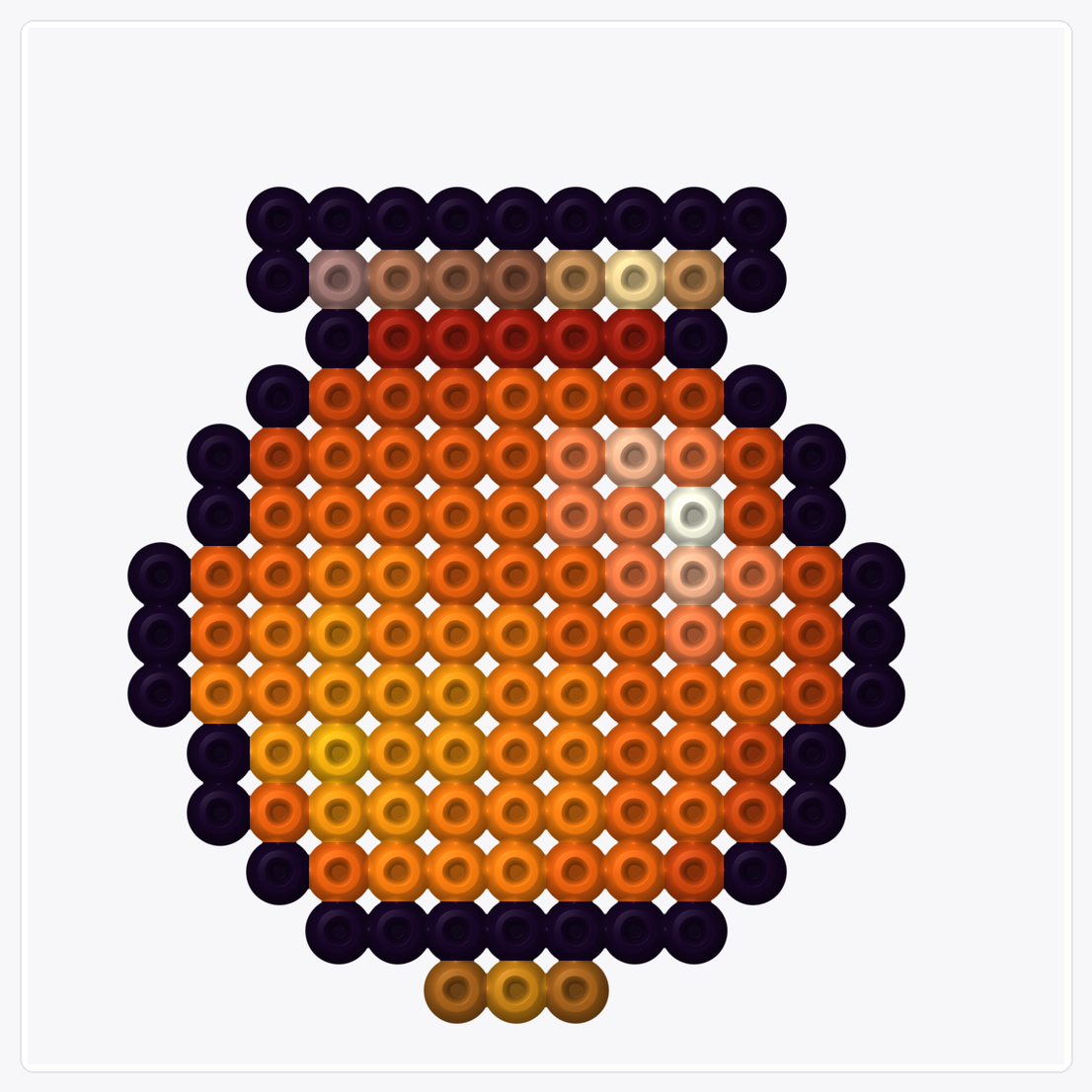 Honey Pot — Perler Bead Pattern — 16×16 perler bead pattern chart