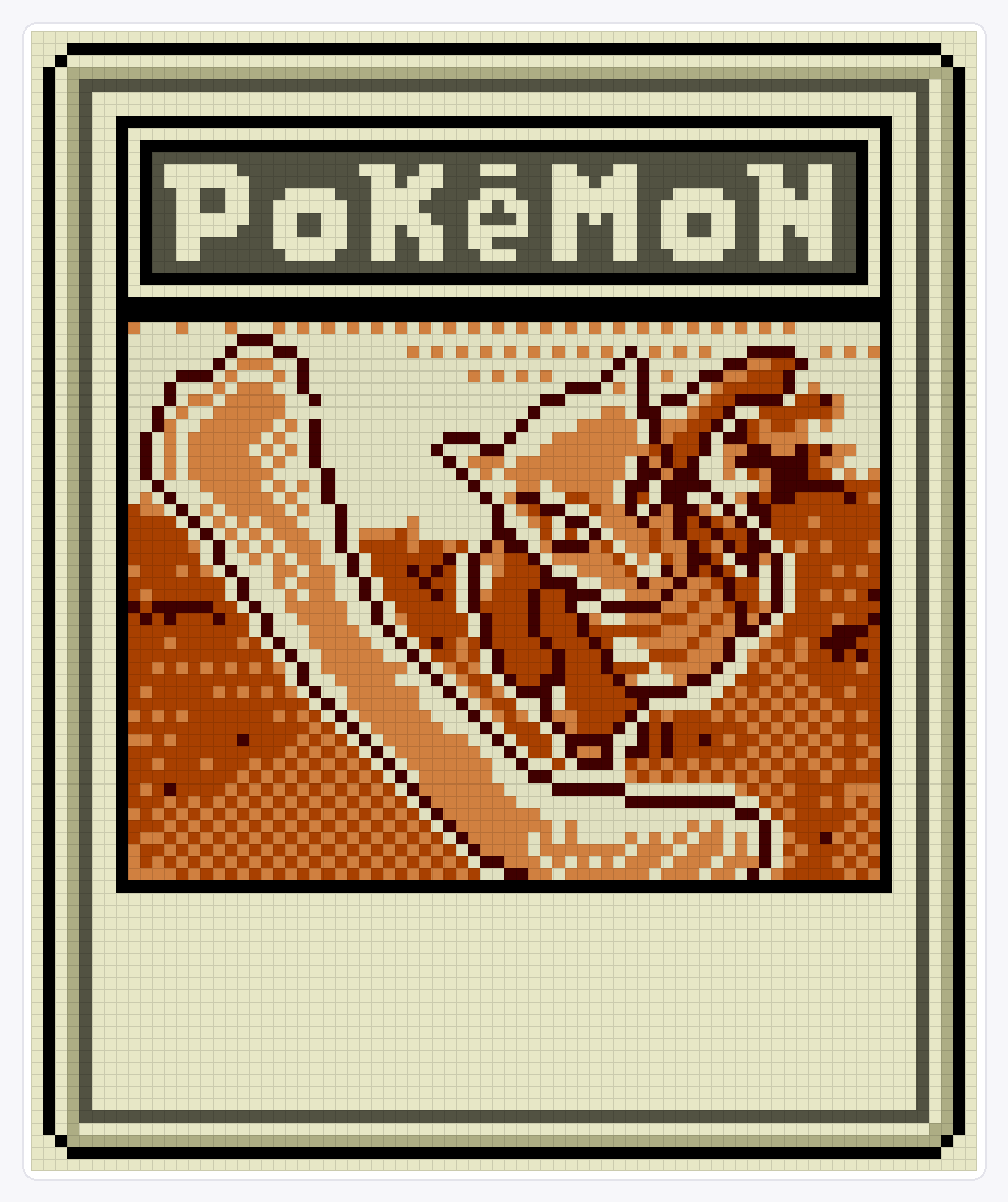 #105 Marowak TCG — 94×78 loom bead pattern chart