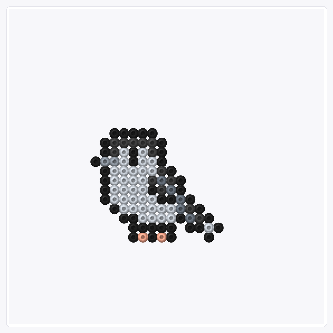 Dove — Perler Bead Pattern — 32×32 perler bead pattern chart