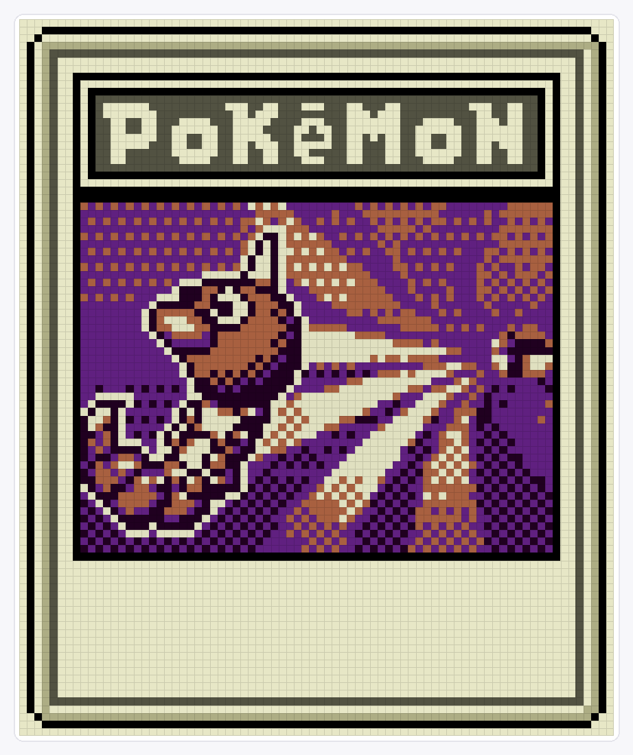 Scoop Up TCG — 94×78 loom bead pattern chart