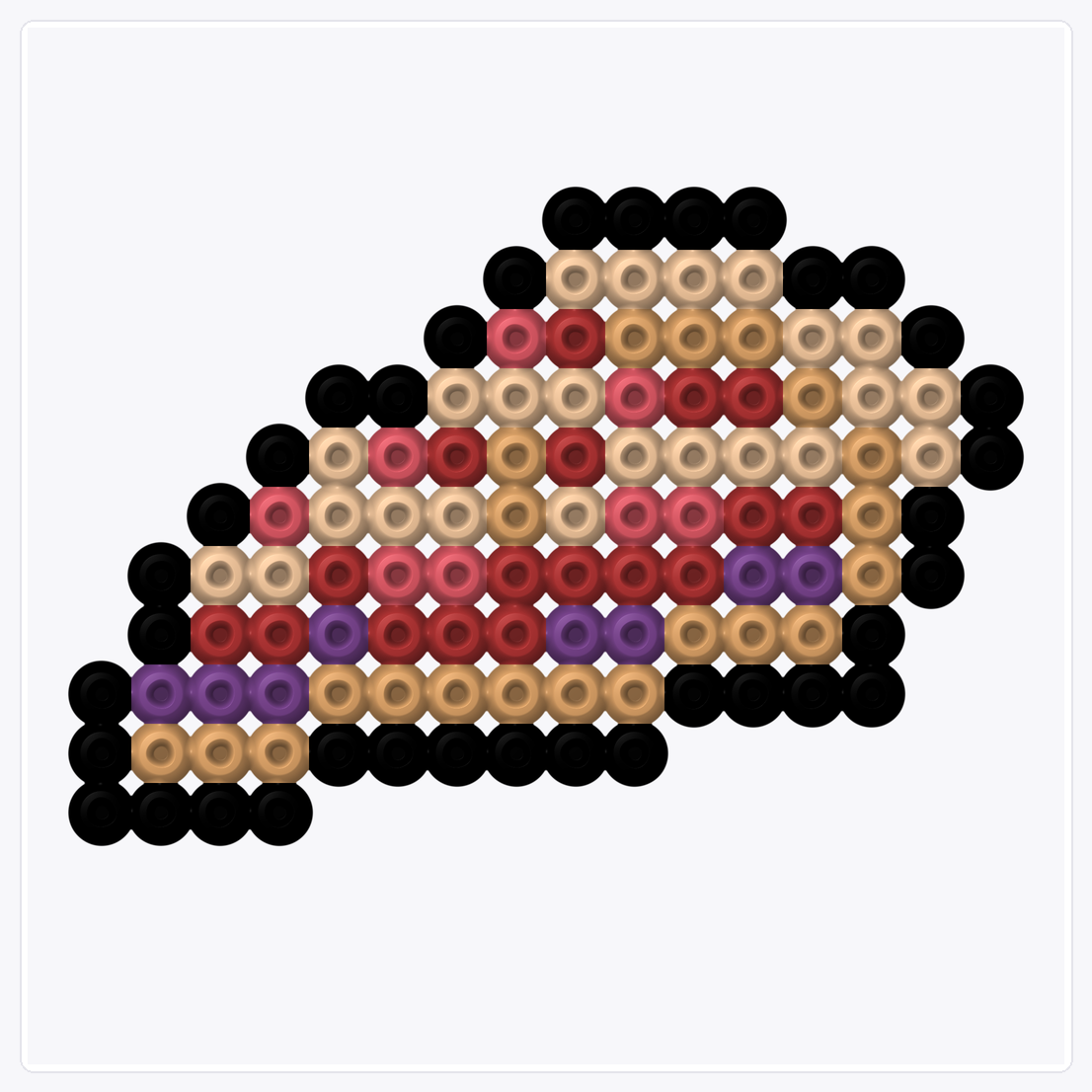 Pizza — Perler Bead Pattern — 16×16 perler bead pattern chart