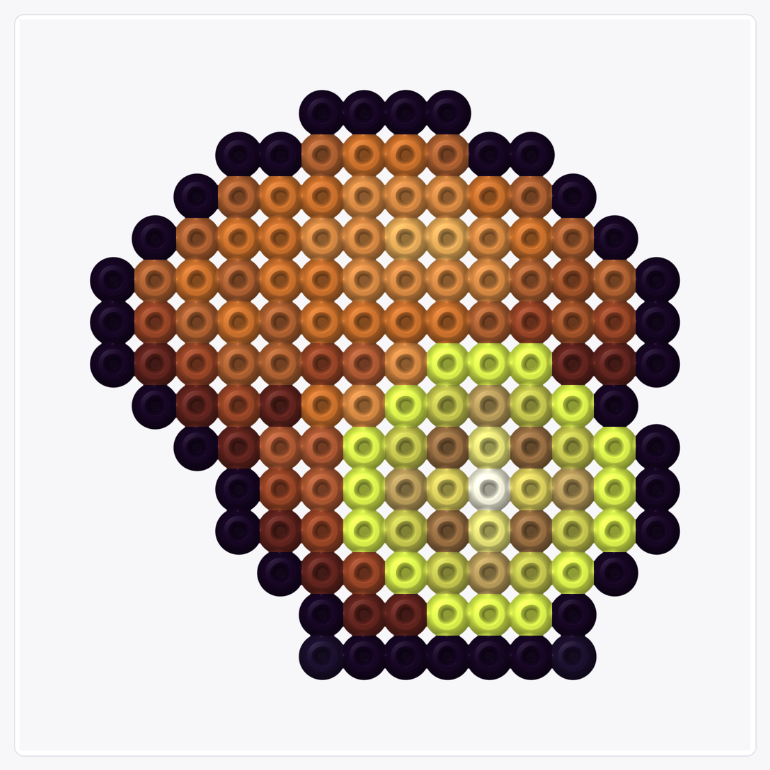 Lemon — Perler Bead Pattern — 16×16 perler bead pattern chart