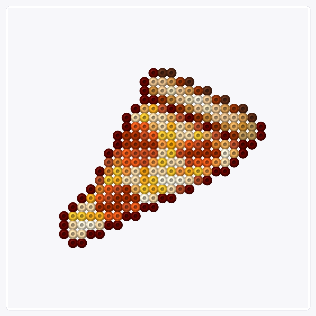 Pizza Slice — Perler Bead Pattern — 32×32 perler bead pattern chart