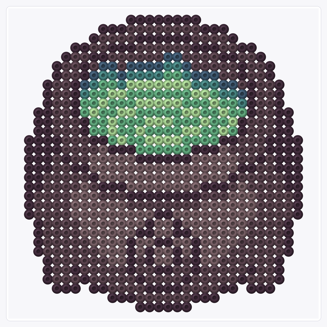 Bubbling Cauldron — Perler Bead Pattern — 32×32 perler bead pattern chart