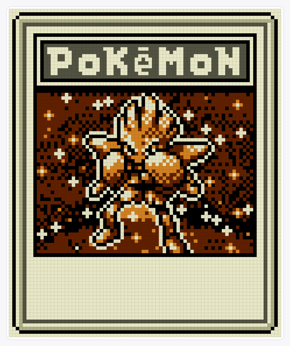 #107 Hitmonchan TCG — 94×78 loom bead pattern chart