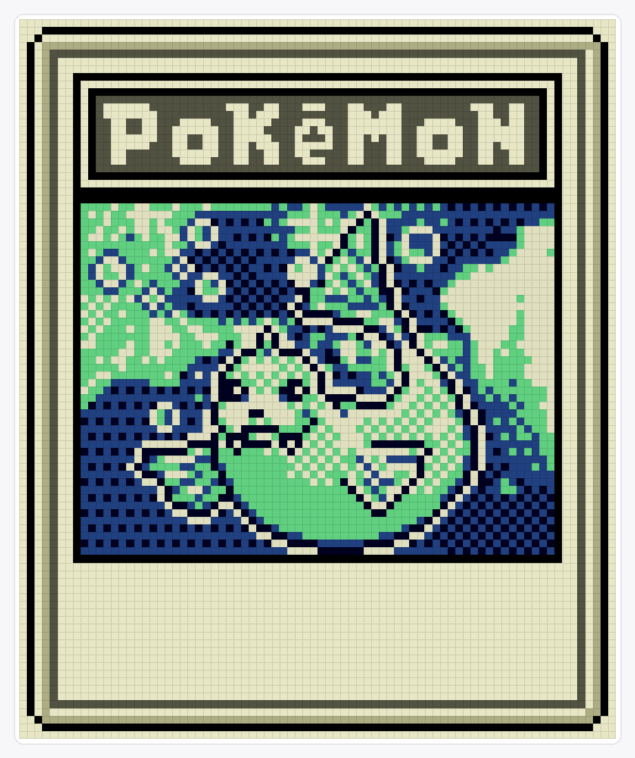 #087 Dewgong TCG — 94×78 loom bead pattern chart