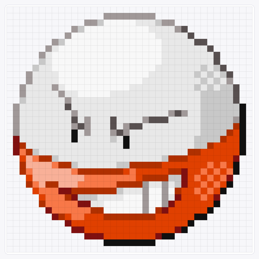 #101 Electrode — 38×38 loom bead pattern chart
