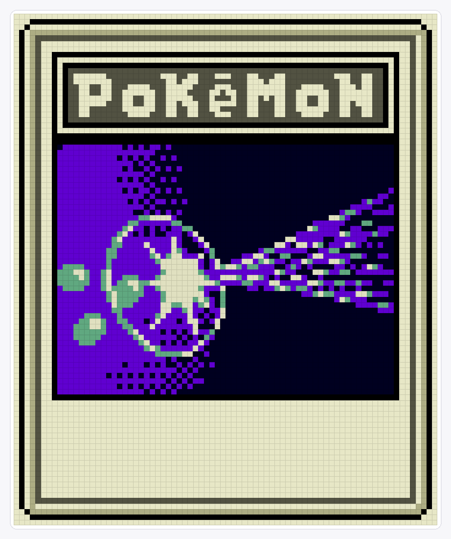 Energy Retrieval TCG — 94×78 loom bead pattern chart