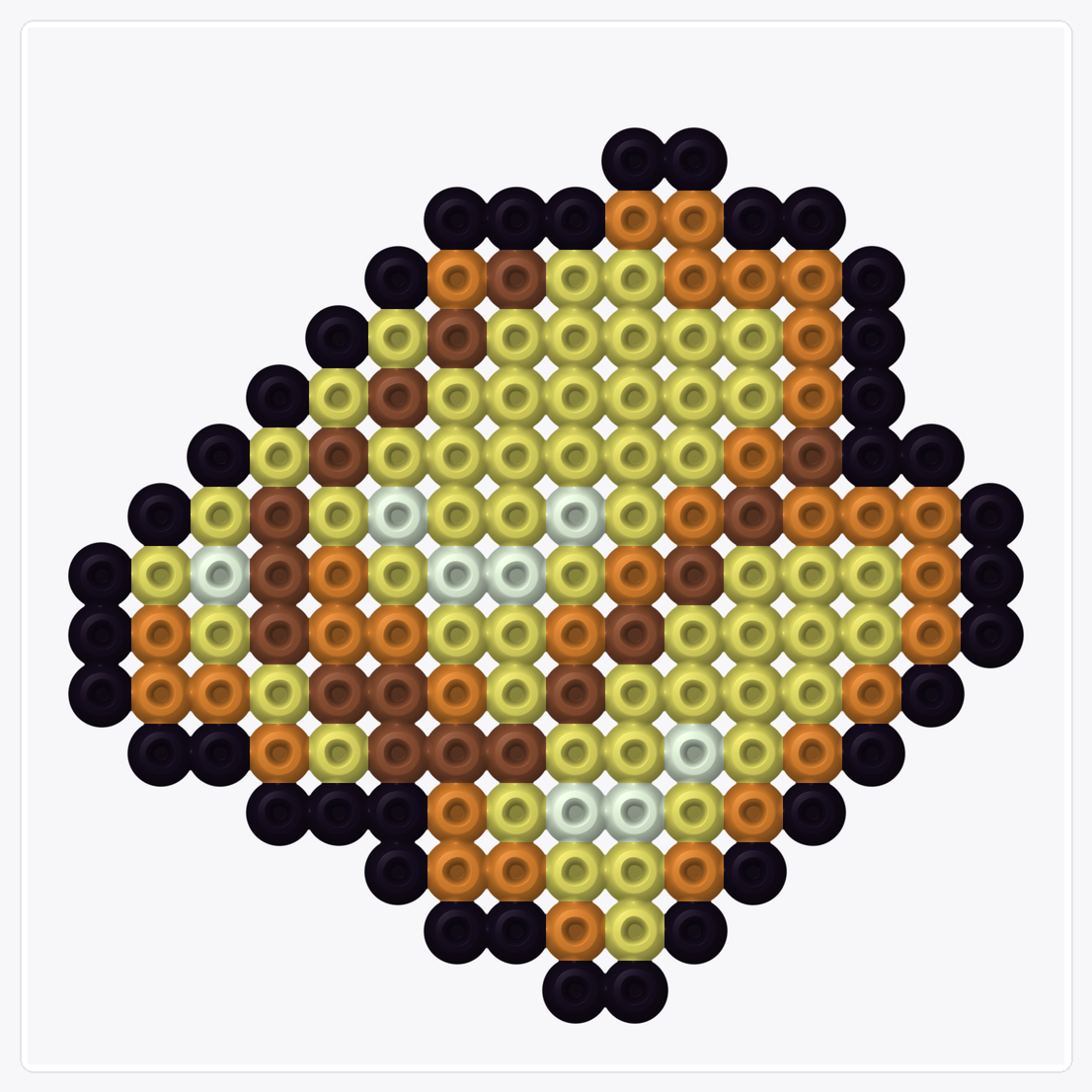 Treasure Treasure Pile — Perler Bead Pattern — 16×16 perler bead pattern chart