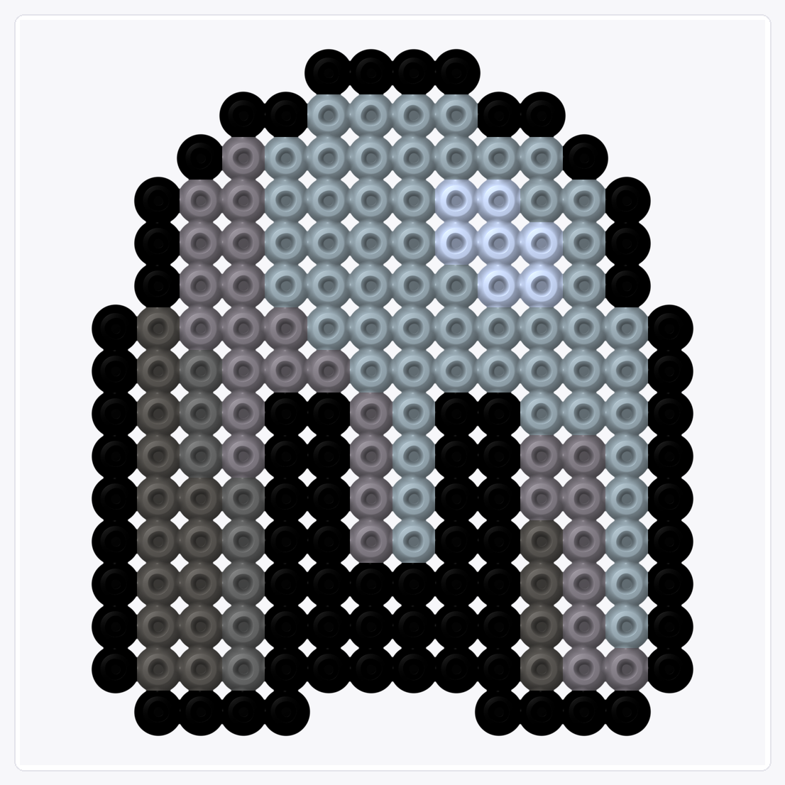 Helmet — Perler Bead Pattern — 16×16 perler bead pattern chart